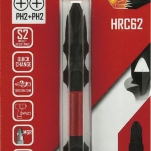 لقمة دريل فك وربط اتجاهين (PH2)-(PH2) (1) قطع ظرف هيكس (1/4") طول (65) مم